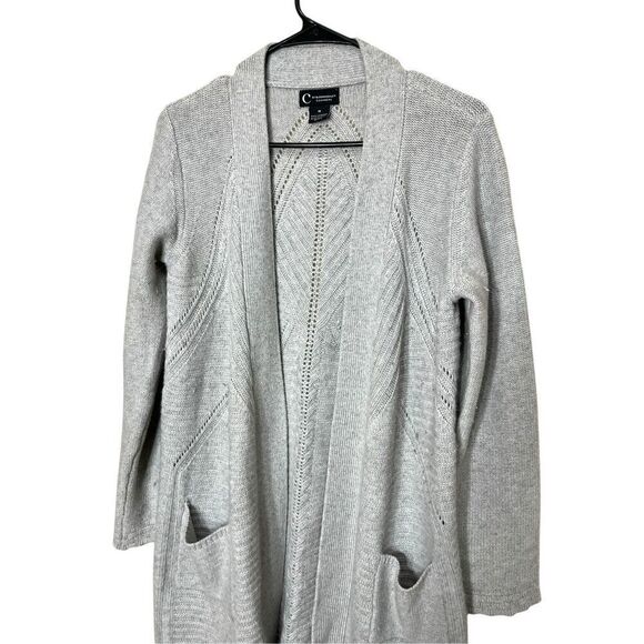 C By Bloomingdales Women's 100% Cashmere Open Cardigan Sweater Size M‎ - Picture 3 of 8